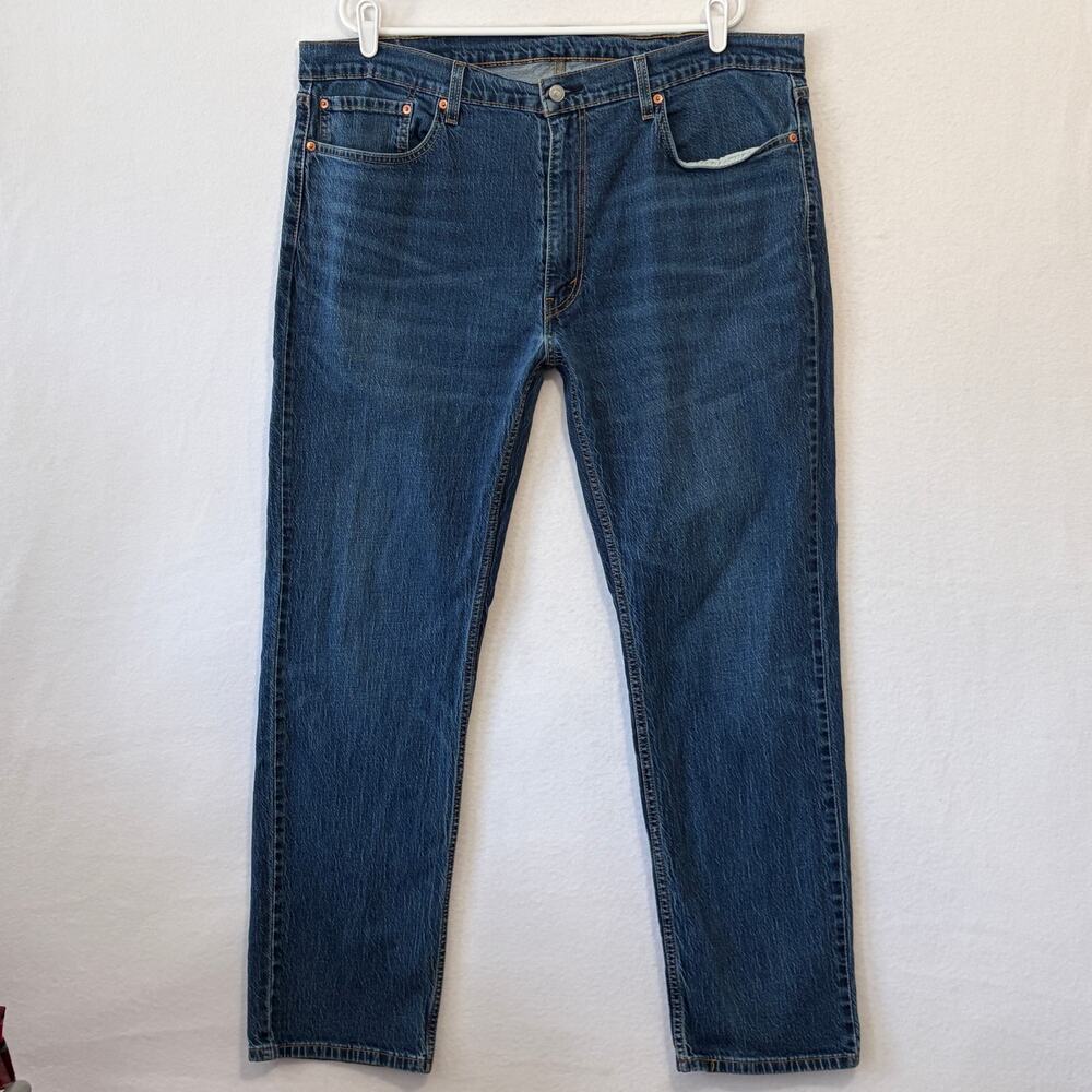 Levis Jeans Men’s 40x32 Straight Leg Dark Wash with Whiskering Style 559